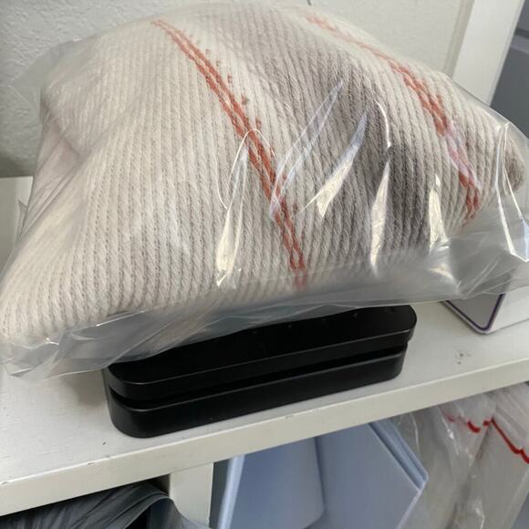 Margaret O'leary Cardigan Sweater Womens Size S/M Gray Striped Fringe - Picture 12 of 12